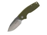 Нож складной SOG Stout SJ OD Green Stonewash сталь Cryo D2 рукоять G10 — от интернет-магазина MWROS