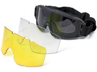 Маска стрелковая ShotTime Puma, защитная, чёрная, комплект с 3 линзами — от интернет-магазина MWROS