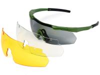 Очки стрелковые ShotTime Lynx защитные, зелёные, комплект с 3 линзами — от интернет-магазина MWROS