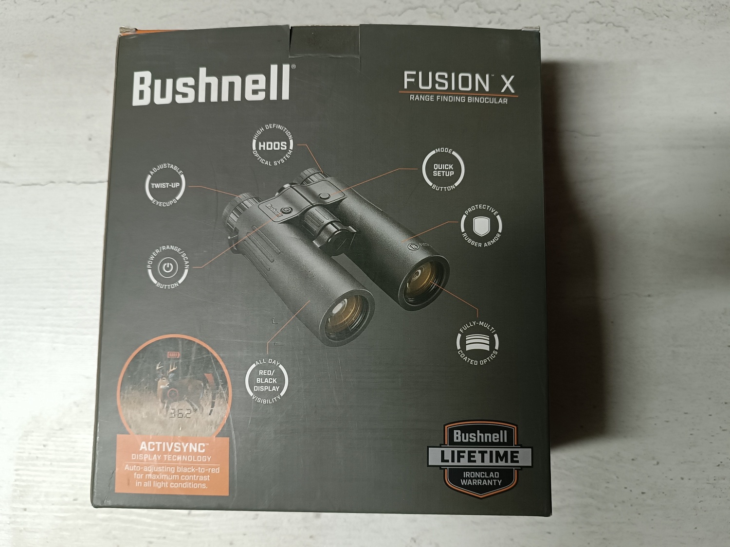 Бинокль c дальномером Bushnell Fusion X FX 10x42AD
