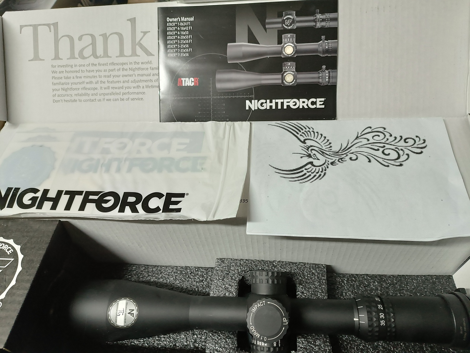 Прицел Nightforce ATACR 7-35x56 F2 0.25moa, сетка MOAR-T, с подсветкой, зеростоп, цвет чёрный