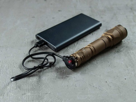 Фонарь Armytek Dobermann Pro Magnet USB Sand XHP35 HI тёплый — от интернет-магазина MWROS