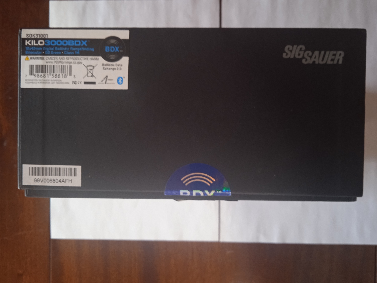 Бинокль с лазерным дальномером Sig Sauer Kilo 3000 BDX 10x42