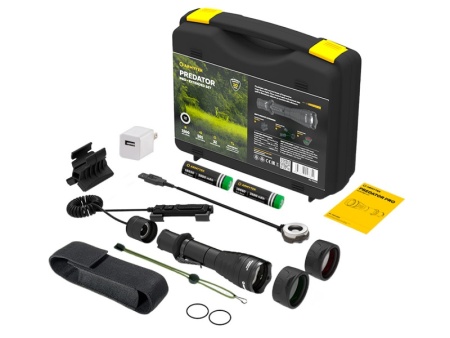 Фонарь с комплектом Armytek Predator Pro Magnet USB Extended Set белый — от интернет-магазина MWROS