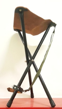 Табурет-тренога, кожа+металл, зелёный, высота 60см — от интернет-магазина MWROS