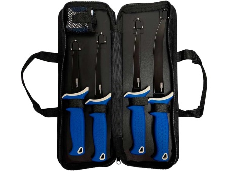 Набор филейных ножей AccuSharp Fillet Knife Kit (4 ножа,точилка,кейс) — от интернет-магазина MWROS