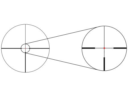 Прицел Gaut Obsidian 1-8x24, сетка X2, подсветка точки — от интернет-магазина MWROS