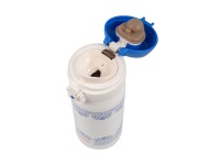 Термокружка THERMOS JNL-402 BLWH 0.4L, откидной механизм, бело-синяя — от интернет-магазина MWROS