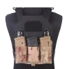 Подсумок для 3 магазинов EmersonGear Rubber Style Triple M4 Magpouch Panel for APC Vest (Multicam) — от интернет-магазина MWROS