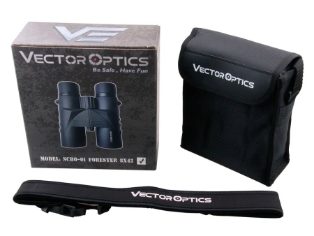 Бинокль Vector Optics Forester 8x42, Roof-призмы BaK-4, IPX6, чёрный — от интернет-магазина MWROS