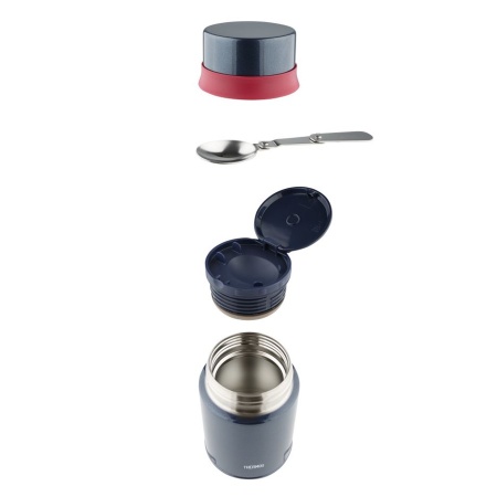 Термос для еды THERMOS TCLD-720S 0.72L, складная ложка, синий — от интернет-магазина MWROS