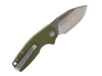 Нож складной SOG Stout SJ OD Green Stonewash сталь Cryo D2 рукоять G10 — от интернет-магазина MWROS