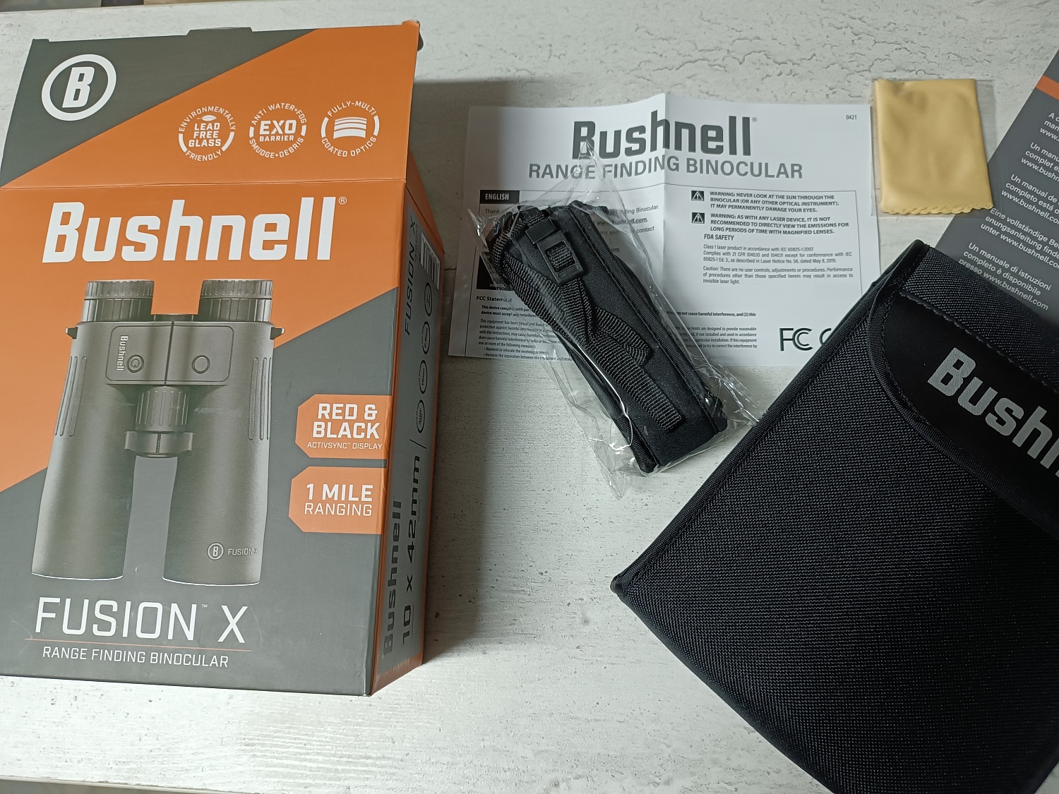 Бинокль c дальномером Bushnell Fusion X FX 10x42AD