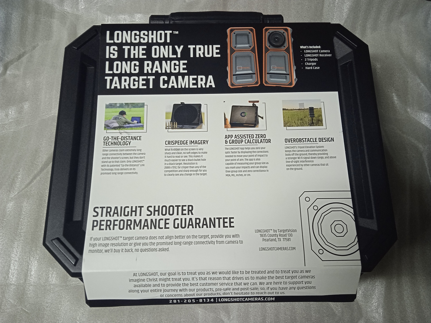 Целевая камера Longshot LR-3 – Ultra HD для мишени до 2-х миль