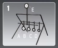 Мишень маятниковая Stalker Круги, для пневматики 4.5мм, 5 мишеней — от интернет-магазина MWROS