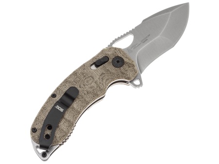 Нож складной SOG Kiku XR Satin, сталь CTS-XHP, рукоять микарта — от интернет-магазина MWROS