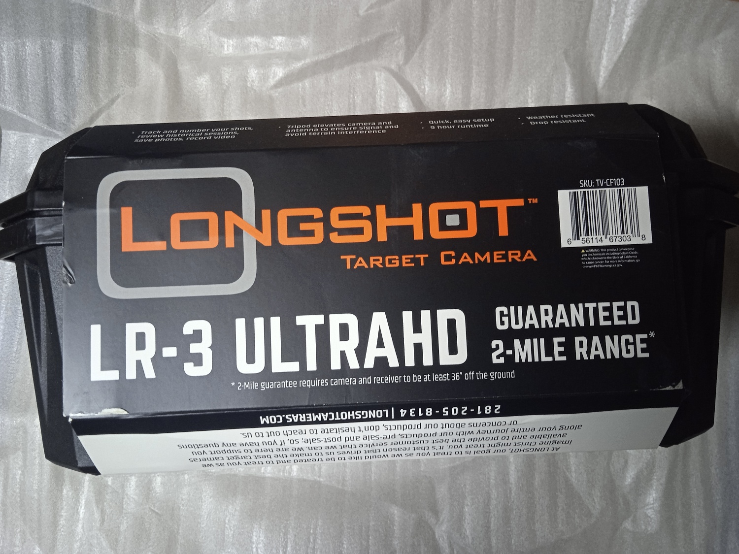 Целевая камера Longshot LR-3 – Ultra HD для мишени до 2-х миль