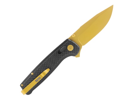 Нож складной SOG Terminus XR LTE Carbon + Gold, сталь CPM S35VN — от интернет-магазина MWROS