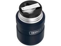 Термос для еды THERMOS KING SK-3000 MMB 0,47L, складная ложка, чёрный — от интернет-магазина MWROS