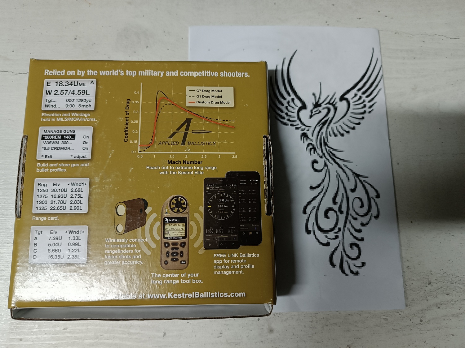 Карманная метеостанция Kestrel Elite 5700X Link Applied Ballistic Dark Earth