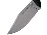 Нож складной Cold Steel Voyager Clip Large Plain AUS10A Griv-Ex — от интернет-магазина MWROS
