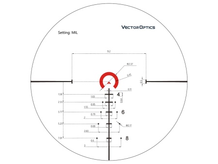 Прицел Vector Optics Continental 34mm 1-6x28 FFP, сетка VCT-BNW (MIL) — от интернет-магазина MWROS