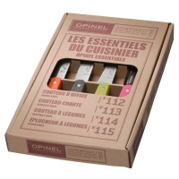 Набор ножей Opinel Les Essentiels 112/113/114/115, 4шт, 4 цвета, бук — от интернет-магазина MWROS