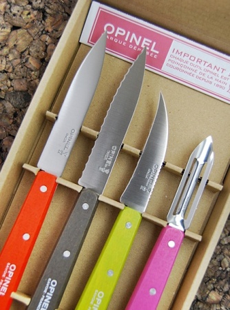 Набор ножей Opinel Les Essentiels 112/113/114/115, 4шт, 4 цвета, бук — от интернет-магазина MWROS